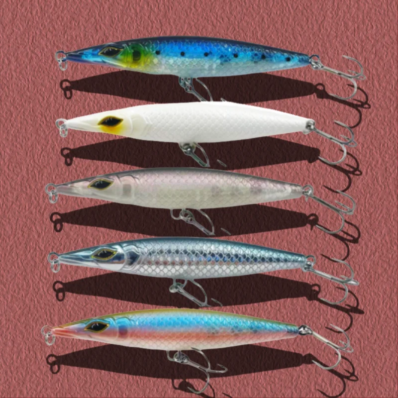 5PCS/Lot Seawater Pesca Bait 90/110/130mm 12/16/28g Asturi 130 Stickbait  Artificial Fishing Lure Set for Albacore Tuna Barracuda - AliExpress 18