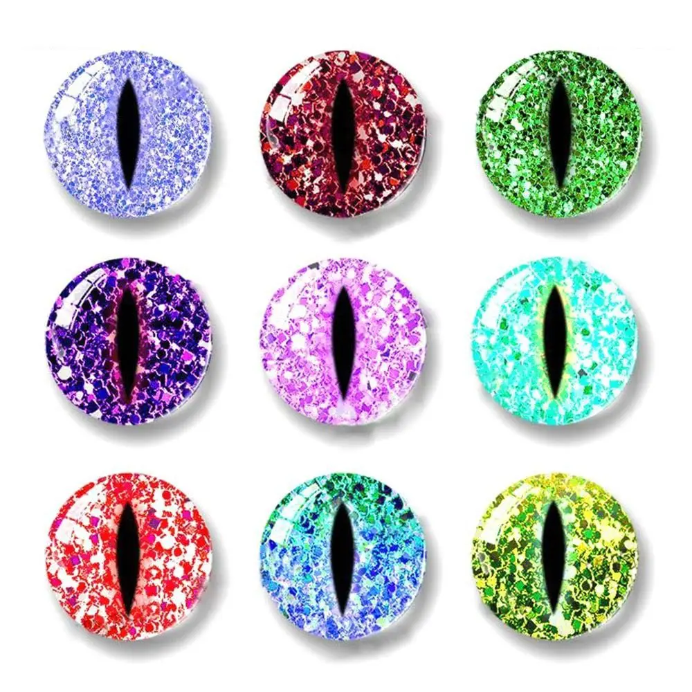 10 pairs 6mm-20mm Plastic Safety Glitter Crystal Eyes Crafts Bear Animal DIY Dolls Puppet Accessories Stuffed Toys Parts Eyes