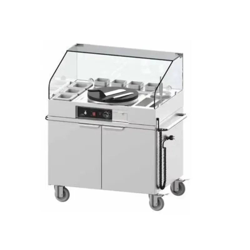 Commercial Luxury Hotel Catering Equipment Restaurant Mobile Service Station Banquet Crepe Kitchen