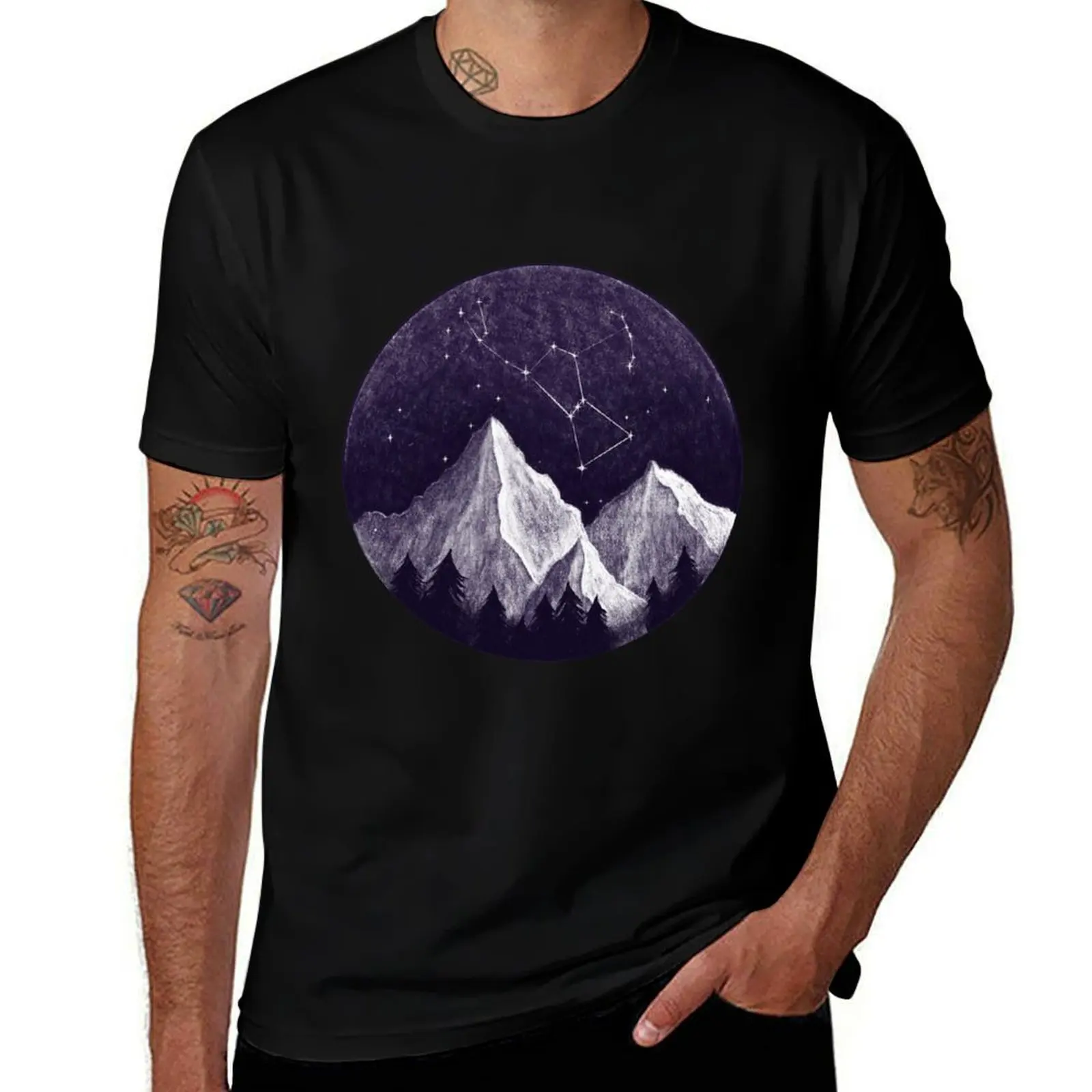 Orion constellation T-Shirt Basic Simple Design Short Sleeve Shirt T-Shirt