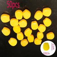 50PCS Pop Up Floating Boilies Soft Pellet Silicone Fishing Lure Tackle Artificial Bait Set Flavoured Corn Smell Grass Carp