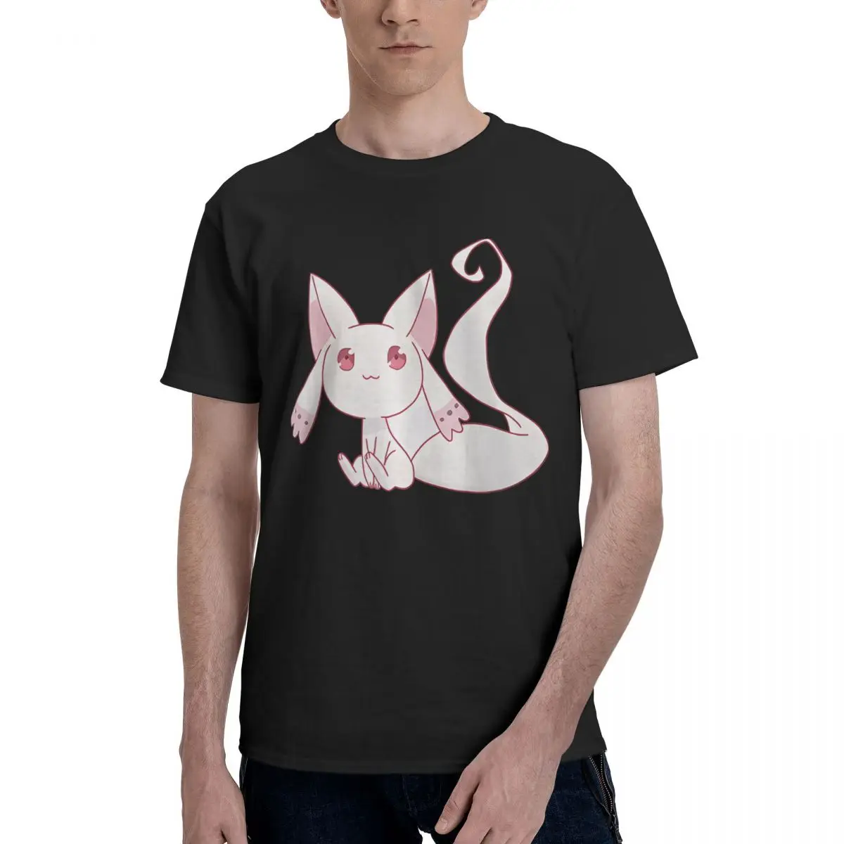 

Magia Record японского аниме Lil Kyubey, 100% хлопок, повседневные дышащие удобные футбольные рубашки, 2025 г., забавные подарки
