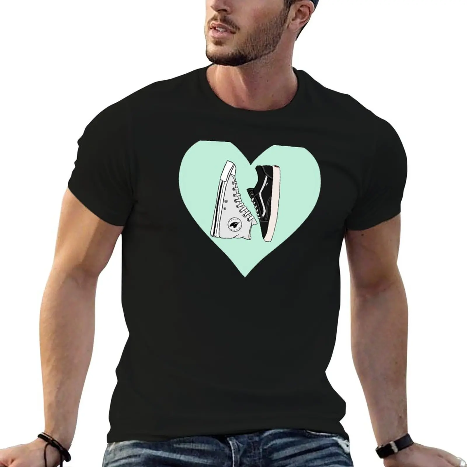 

heart custom heartstopper luxury t shoes shirt print t shirt T-Shirt man