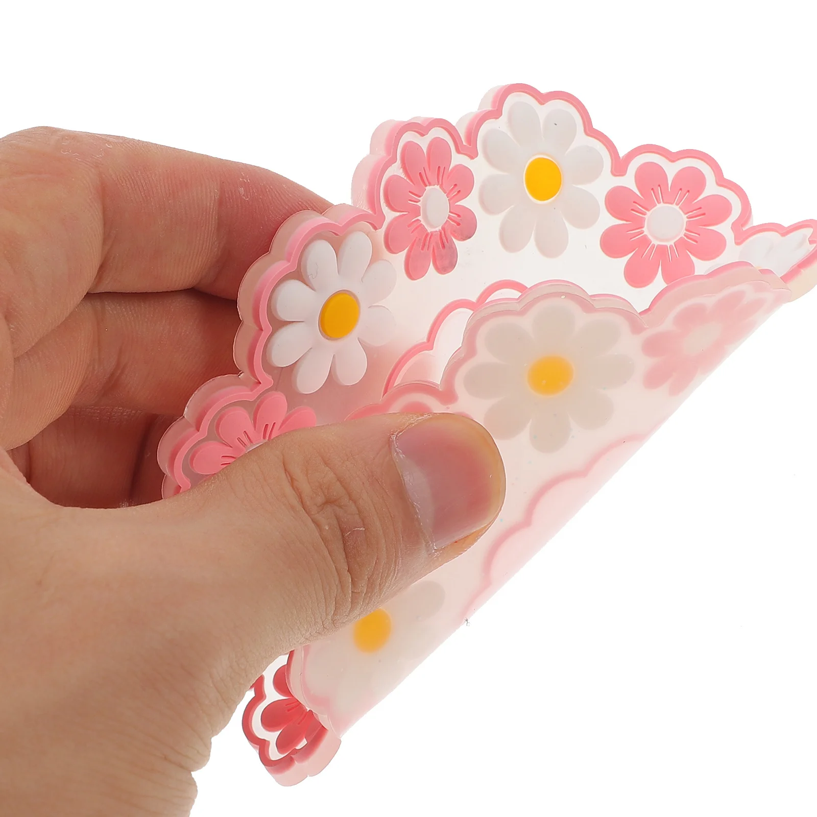 

3pcs Silicone Hot Dish Holders Reusable Non-Slip Tabletop Pot Pad Flower Design Wok Mat Countertop Dish Holder Kitchen Heat