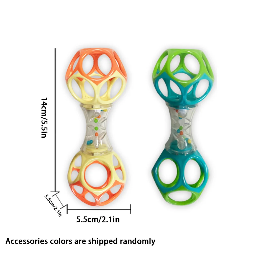 Baby Teething Rings, Hand-held Balls, Children's Grasping Training, Hole Balls, Baby Toys, Soft Rubber Balls