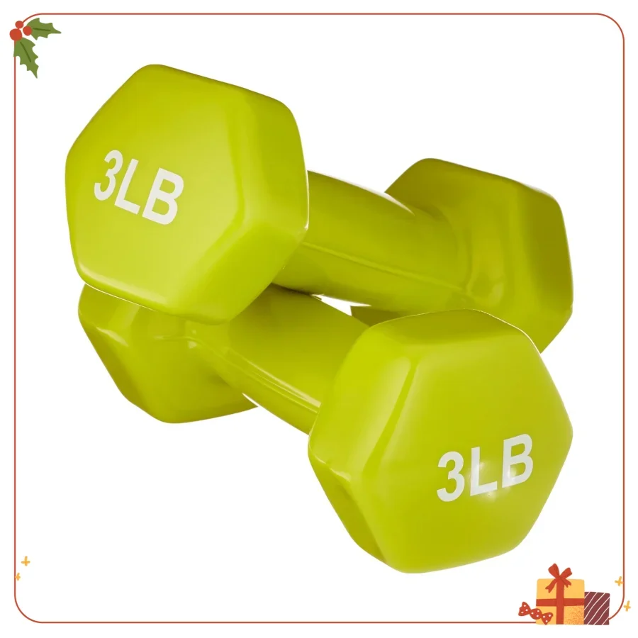 مجموعة دمبل مطلية بالفينيل - أوزان صالة الألعاب الرياضية المنزلية خفيفة الوزن للياقة البدنية للنساء والرجال