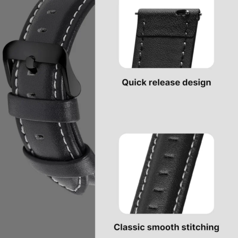 Leather Strap 22mm for Huawei Watch Wrist Band for Samsung Galaxy for Smart Watch Replace Wristwatch Straps image 2