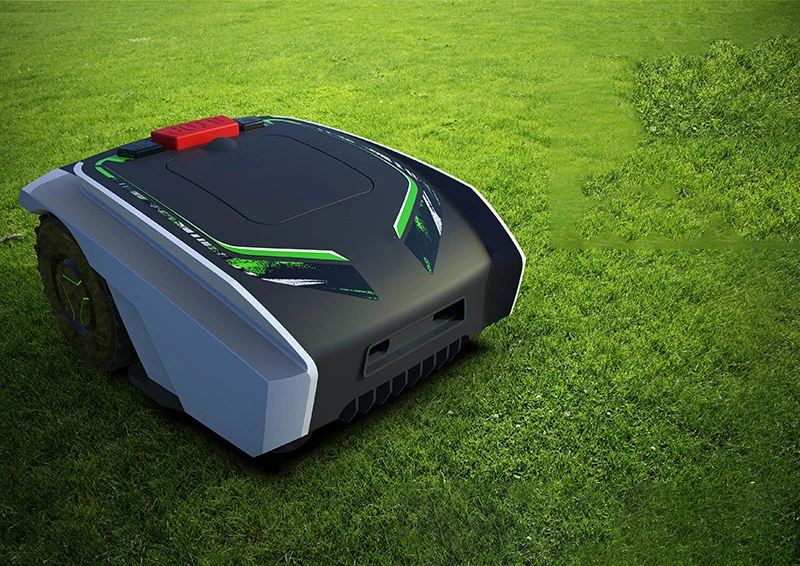 china intelligent exgain robot for no perimeter gps robot lawn mower perimeter wire free 3d 45% wifi used for grass