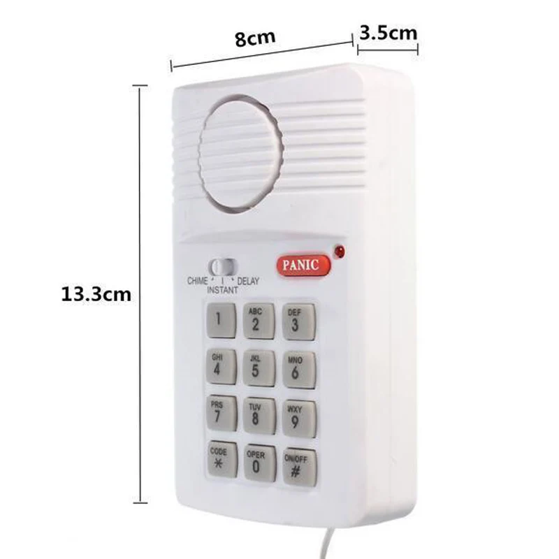 Security Panic Button Home Caravan Garage Door Ring Keypad Alarm System