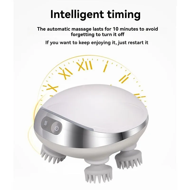 【LOVE】Mini Kneading Intelligent Rechargeable Multifunctional Electric Scalp Head Massager
