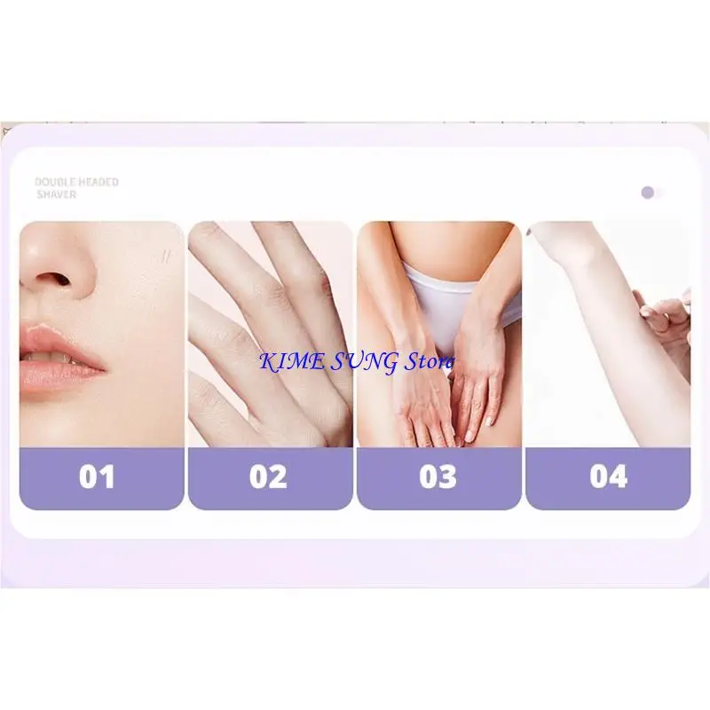 

L5BD Устройство для удаления волос Съемки лица ABS Texture с ЖК -дисплеем и 5 головами