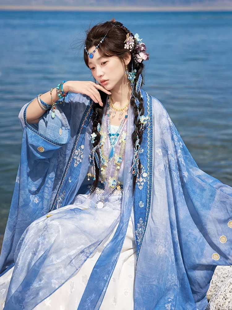 Nowe stroje Hanfu dla kobiet dorosłych Chińskie tradycyjne klasyczne stroje taneczne ludowe Kostiumy sceniczne Dynastia Tang Letnia sukienka DQL11334