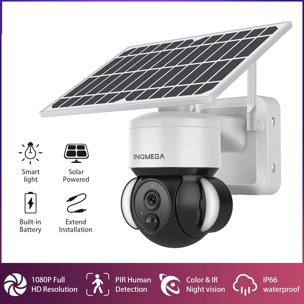 Top 4G Camera Solar Panel Battery Security Camera Outdoor PTZ Wifi Camera PIR Detection Support Smart Security Monitor