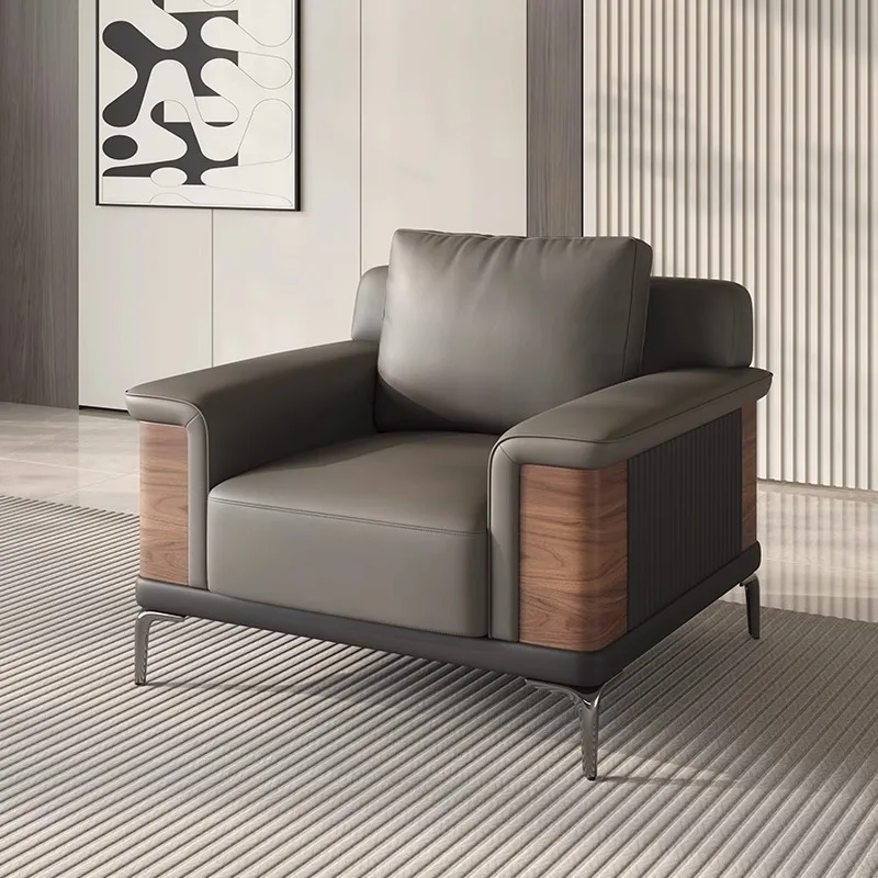 Sofás de oficina populares italianos, sofás de oficina de cuero Pu para café, reuniones de negocios, muebles de oficina Gado Mai Matasai XYOS