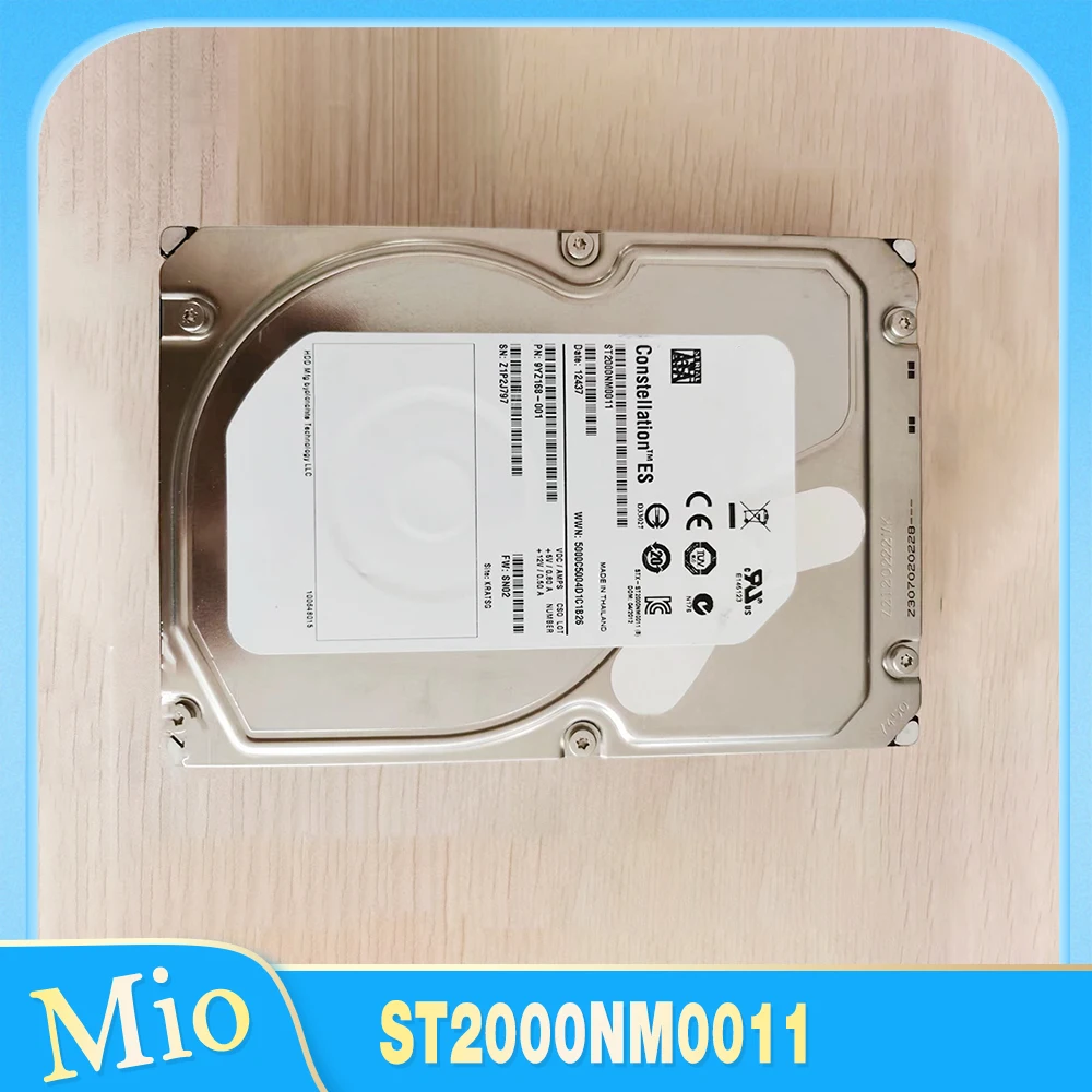 

Enterprise Server Hard Disk 2T 7.2K SATA 3.5" Hard Drive ST2000NM0011