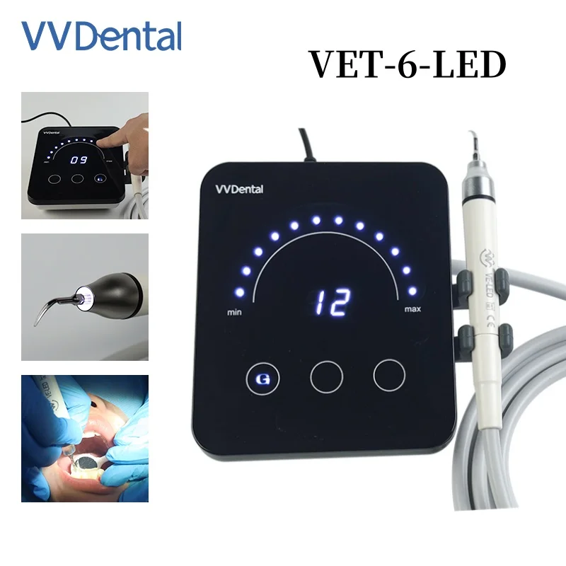 

VV Dental VET-6 Ultrasonic Dental Scaler with LED The sixth Generation of New Smart Touch Screen Scaler Teeth Whitening Machine