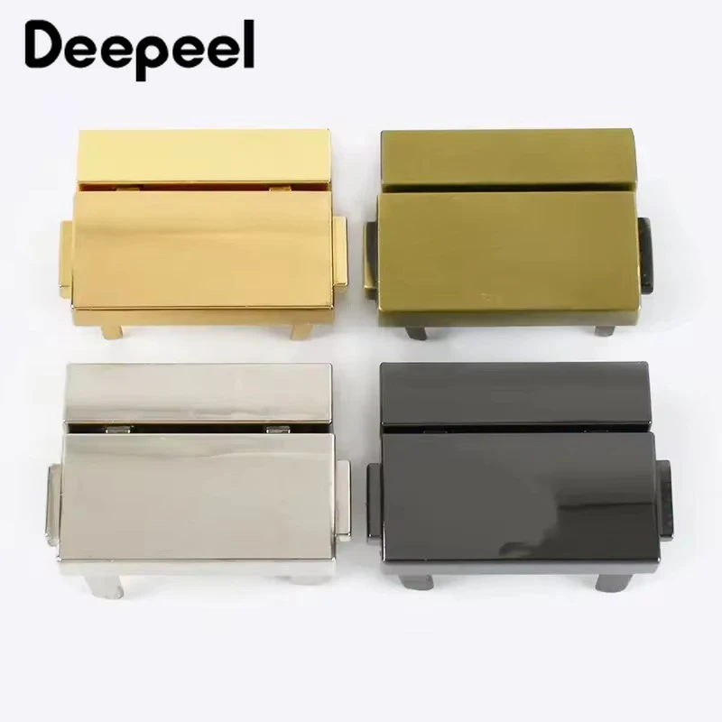 1/2/3/5Pcs 38x29mm Meetee Metal Bag Locks Spring Snap Buckles lock Decorative Women Handbag Closure Clasps Hardware Accessories