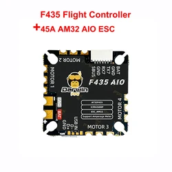 DarwinFPV Waterproof Cement Series Ultra-Durable F4 60A Flight Controller Stack F435 30A / 45A AM32 AIO F4 60A MPU6000
