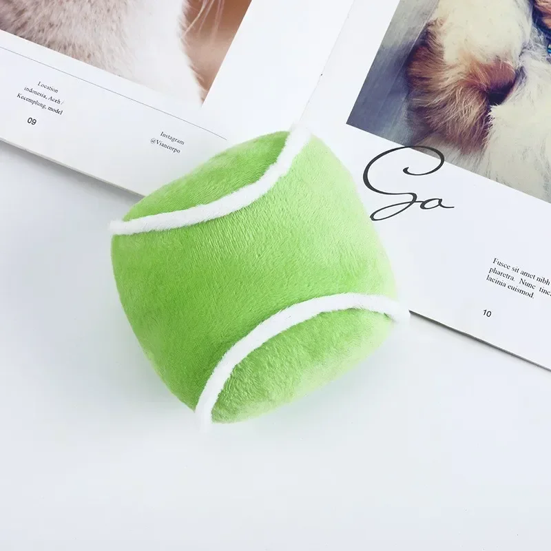 Pet Supplies Dog Toys Toys Bite Resistant  Teething Cute Ball Shape Plush Chewing Toys Pet Accessories Pet Products