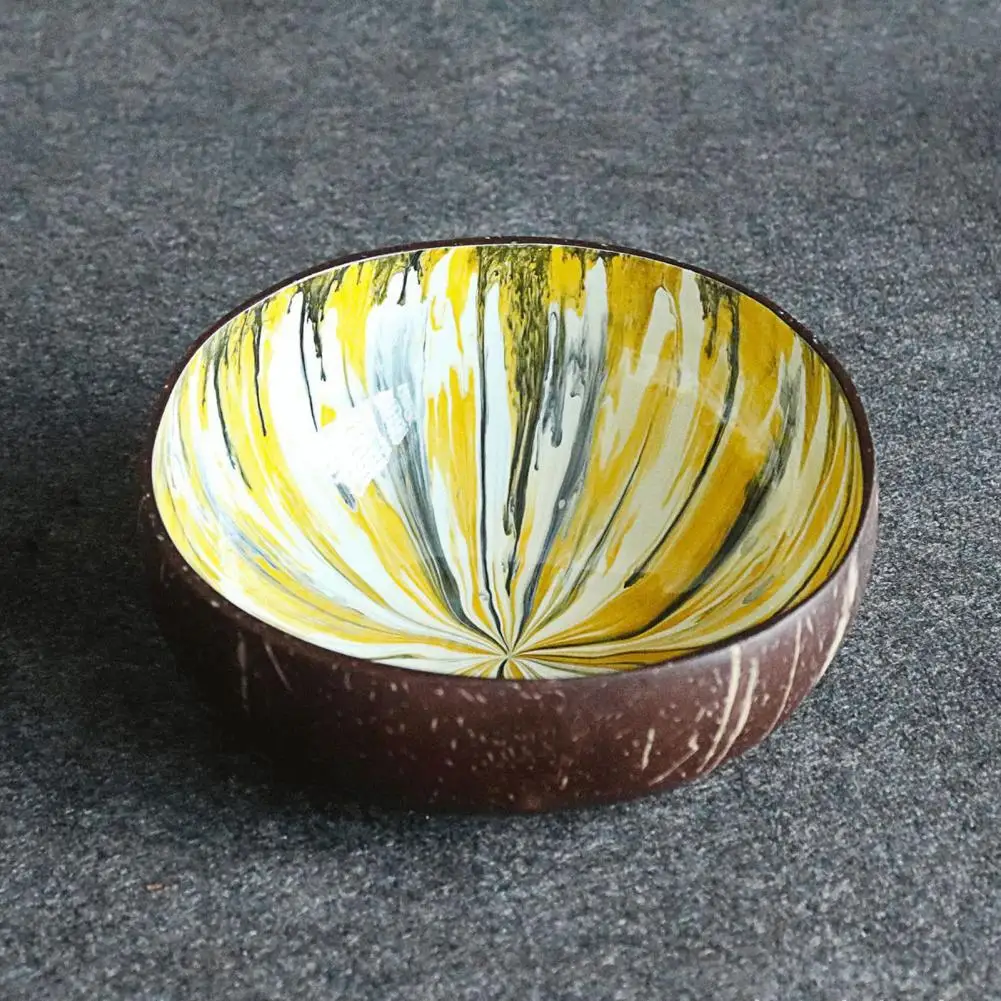 Coconut Bowls Coconut Shell Natural Coconut Bowls Handmade Hand-Painted  Beautiful Delicate Smooth Natural Bowls