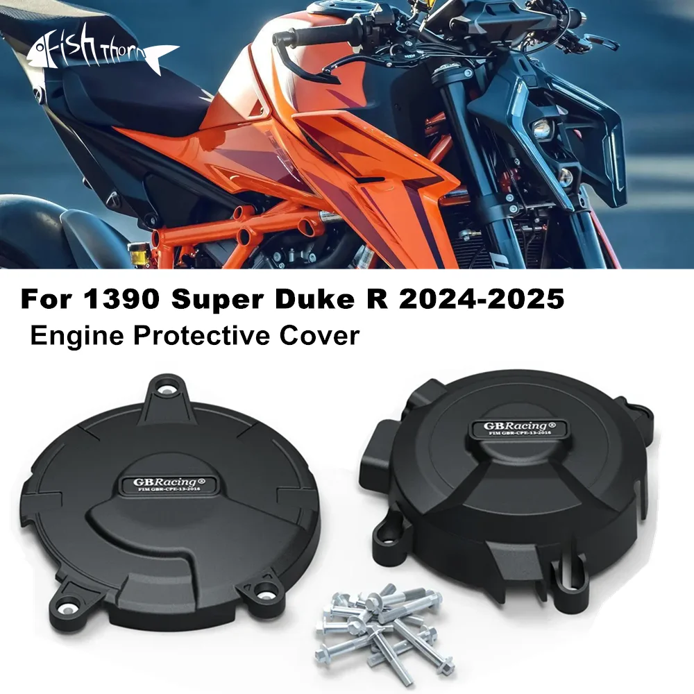 

Motorcycle Engine Cover Sets Bonnet Protector Engine Cover For 1390 Super Duke R 2024-2025