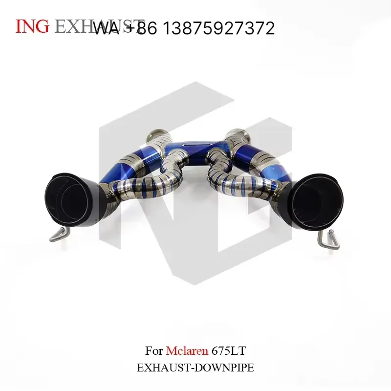 Wmwmnu for ING Titanium Catback Exhaust System for 2014-up 650S 675LT 3.6T V8 Car Exhaust Pipe