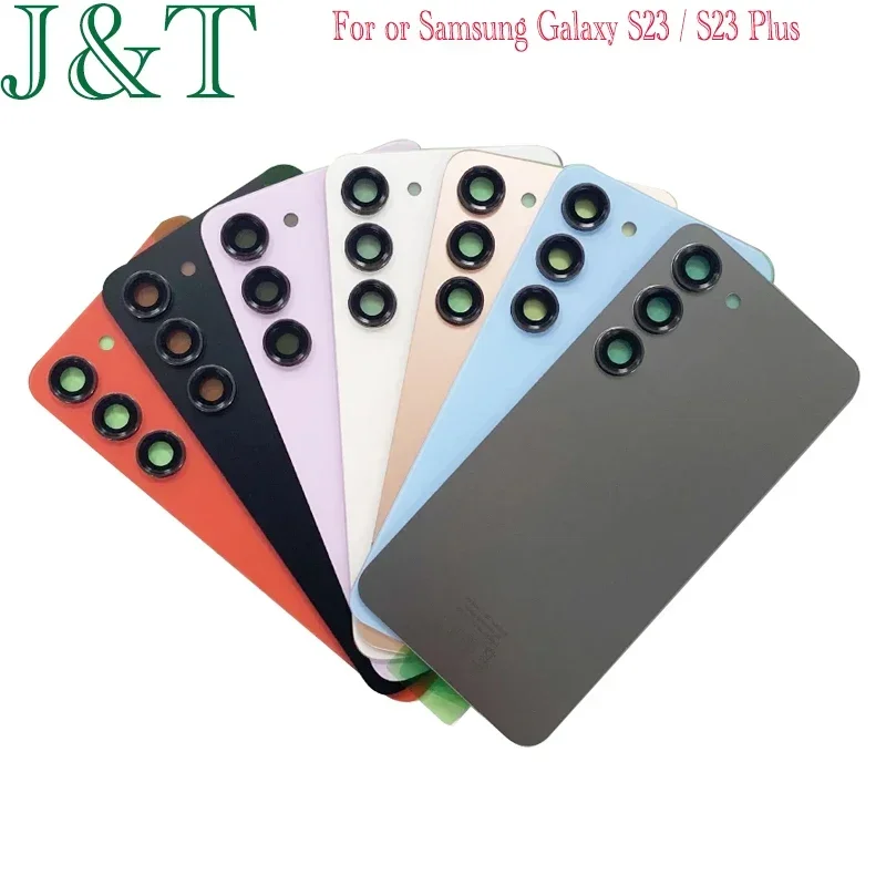 New Battery Back Cover For Samsung Galaxy S23 Battery Back Cover Glass Back Door With Camera