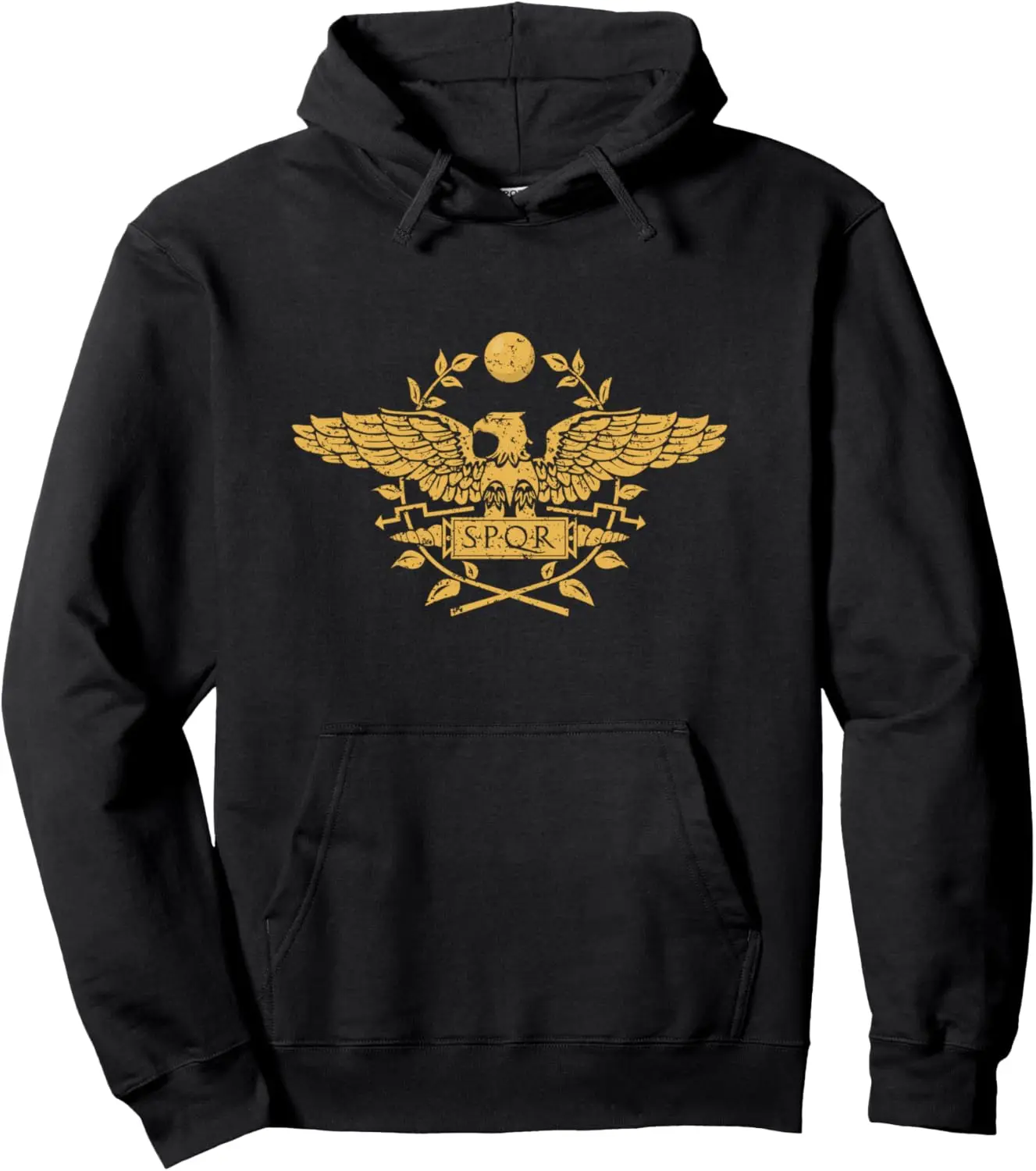 SPQR Roma Caput Mundi Roma Invicta Roman Empire Pullover Hoodie