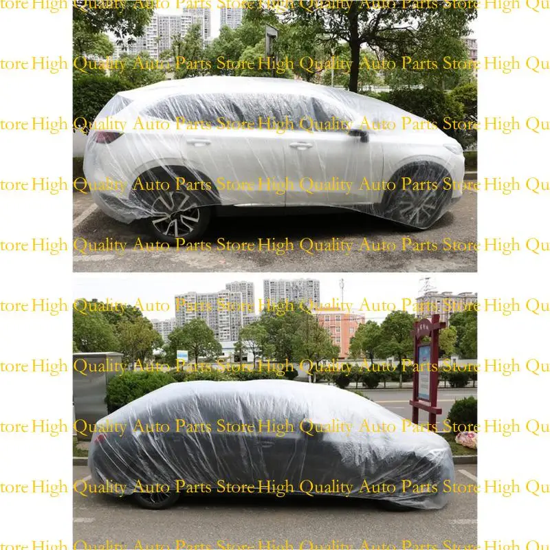 G7NA PE Plastics Clear Comple Car Protective Resields Auto Auto Cover Cover Cover Auctable