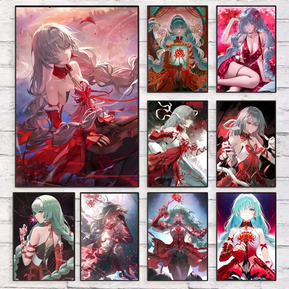 

Phrolova Wuthering Waves Poster Wall Art Sticky for Living Room Bedroom Office Hallway Bar Home Decor Gift Idea