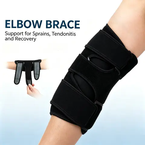 Cubital Tunnel Night Splint – Adjustable Elbow Stabilizer for Ulnar Nerve Relief, Pain Reduction & Sleeping Support, Unisex Fit