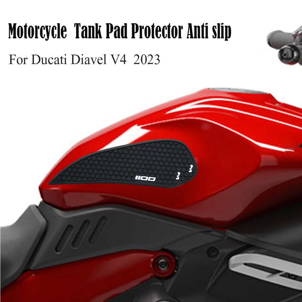 For Ducati Diavel V4 DiavelV4 V 4 2023 Motorcycle Accessories Sticker Decal Kit Fuel Tank Pad Protector Anti slip