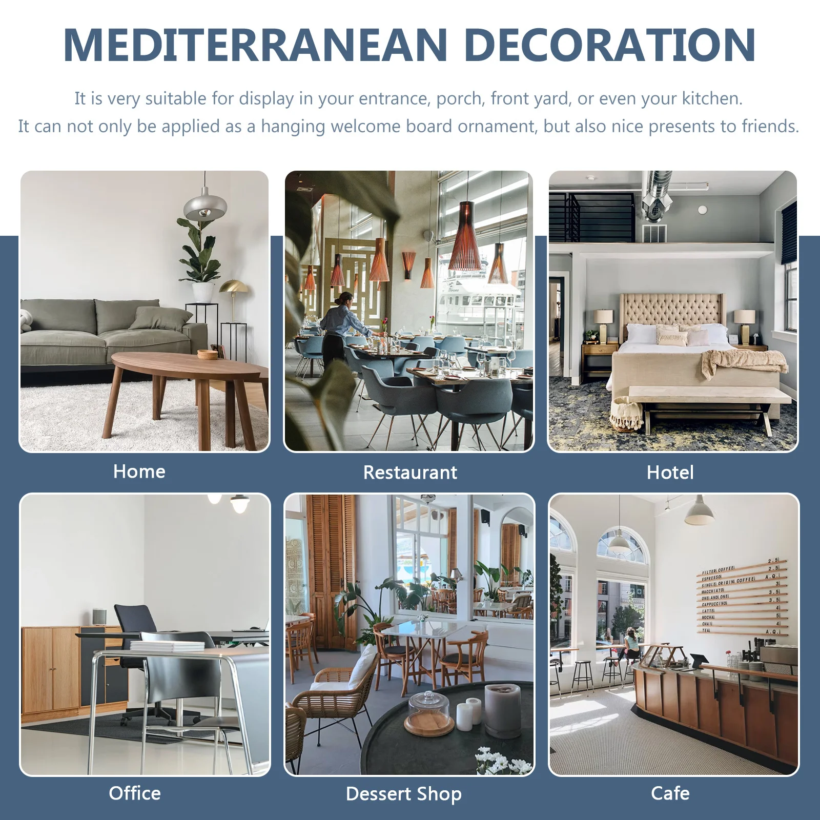 

Vintage Fish Hanging Plaque Wooden Lighthouse Welcome Sign Mediterranean Style Door Hanging Board Beach Party Decor