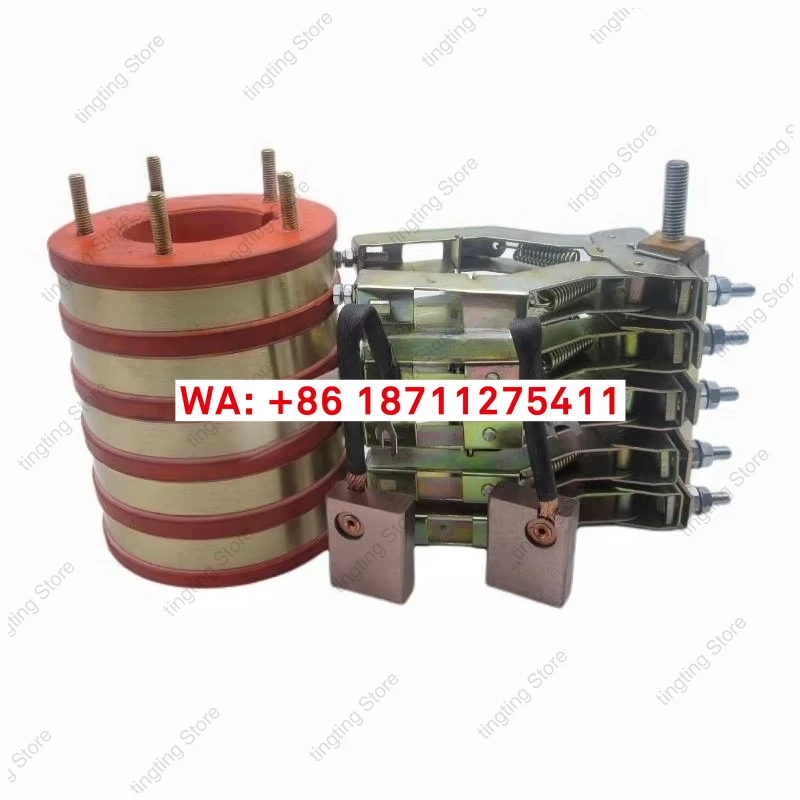 Slip ring, collector ring, conductive ring, four rings, five rings, thickened electromagnetic heating cable, drum rolling mill