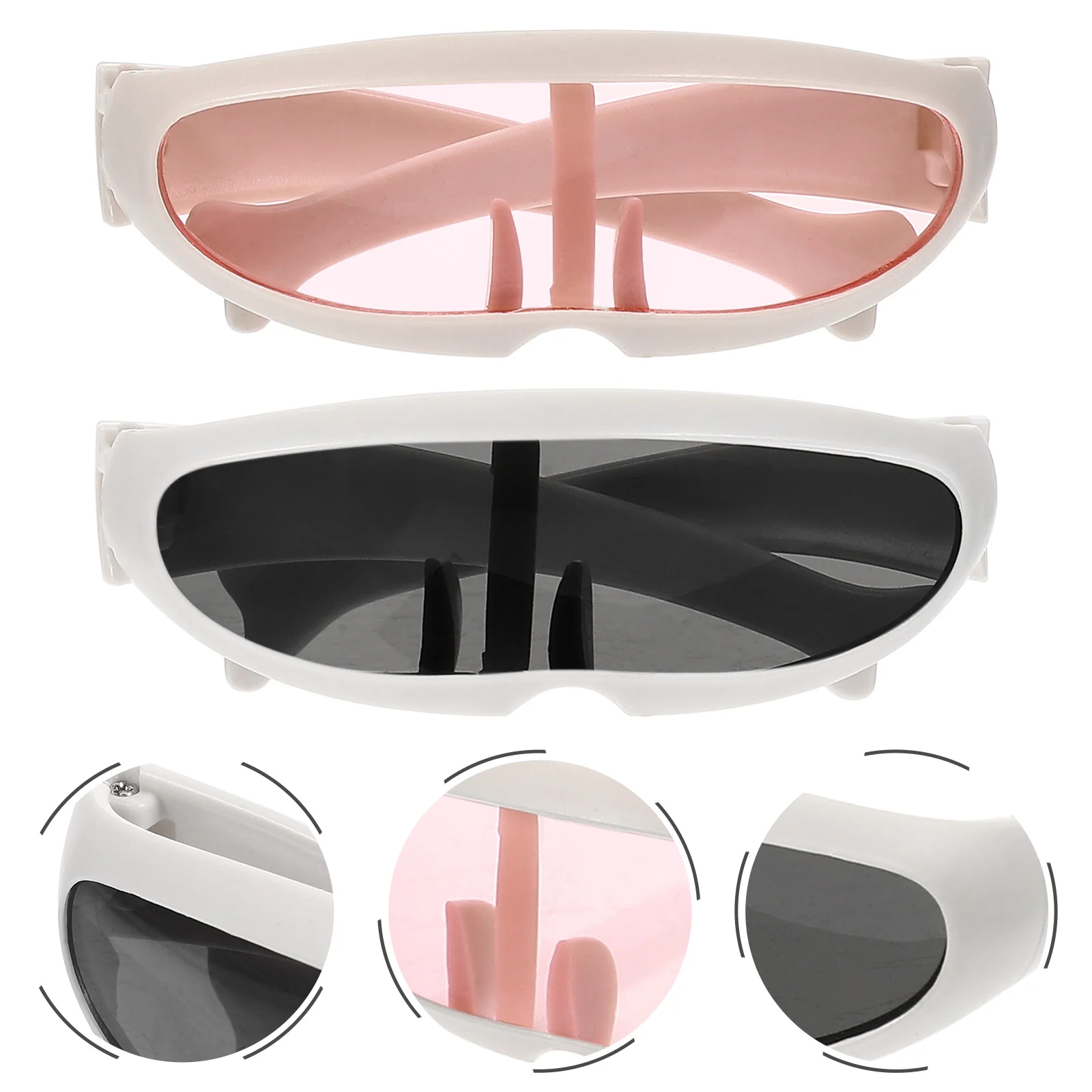 

2Pcs Cat UV Proof Glasses Puppy Goggles Dog Goggles Windproof Pet Glasses for sunglasses outdoor cat sunglasses