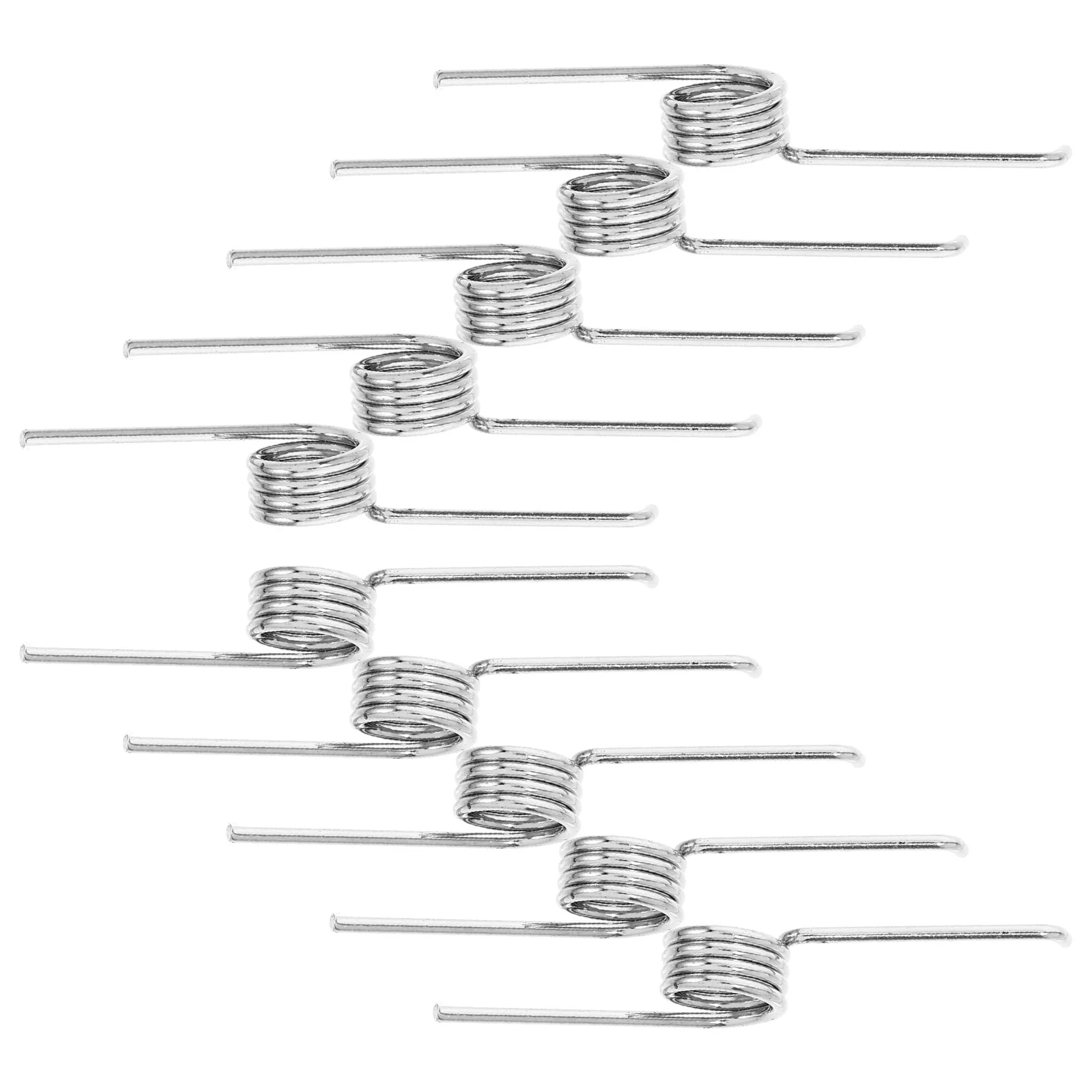 10 Pcs Trash Can Spring Bin Replacement for Lid Torsional Stainless Steel Metal Pedal
