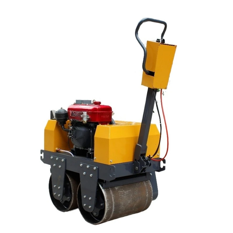 

Behind Manual Hand Vibratory Single/Double Drum Mini Road Roller for Sale