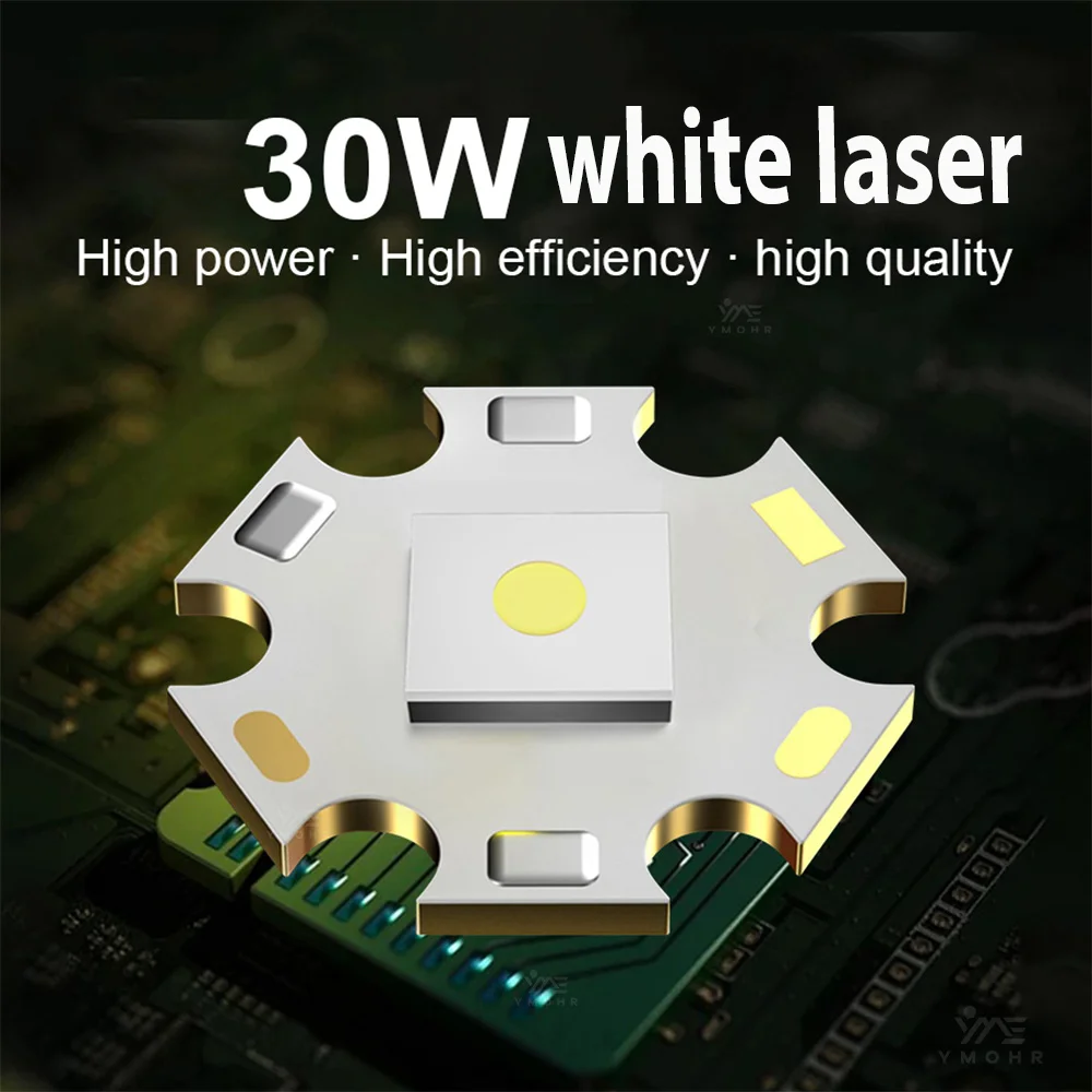 30W LED Camping Flashlights Rechargeable Waterproof Torch 18650 Battery Flashlamp High Power Flashlights Outdoor Camping Lantern