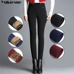 Winter Pants Slim Plus Velvet Fashion LeisureHight Waist Leggings Women Comfortable Stretch Keep Warm Casual Warm Leggings Women