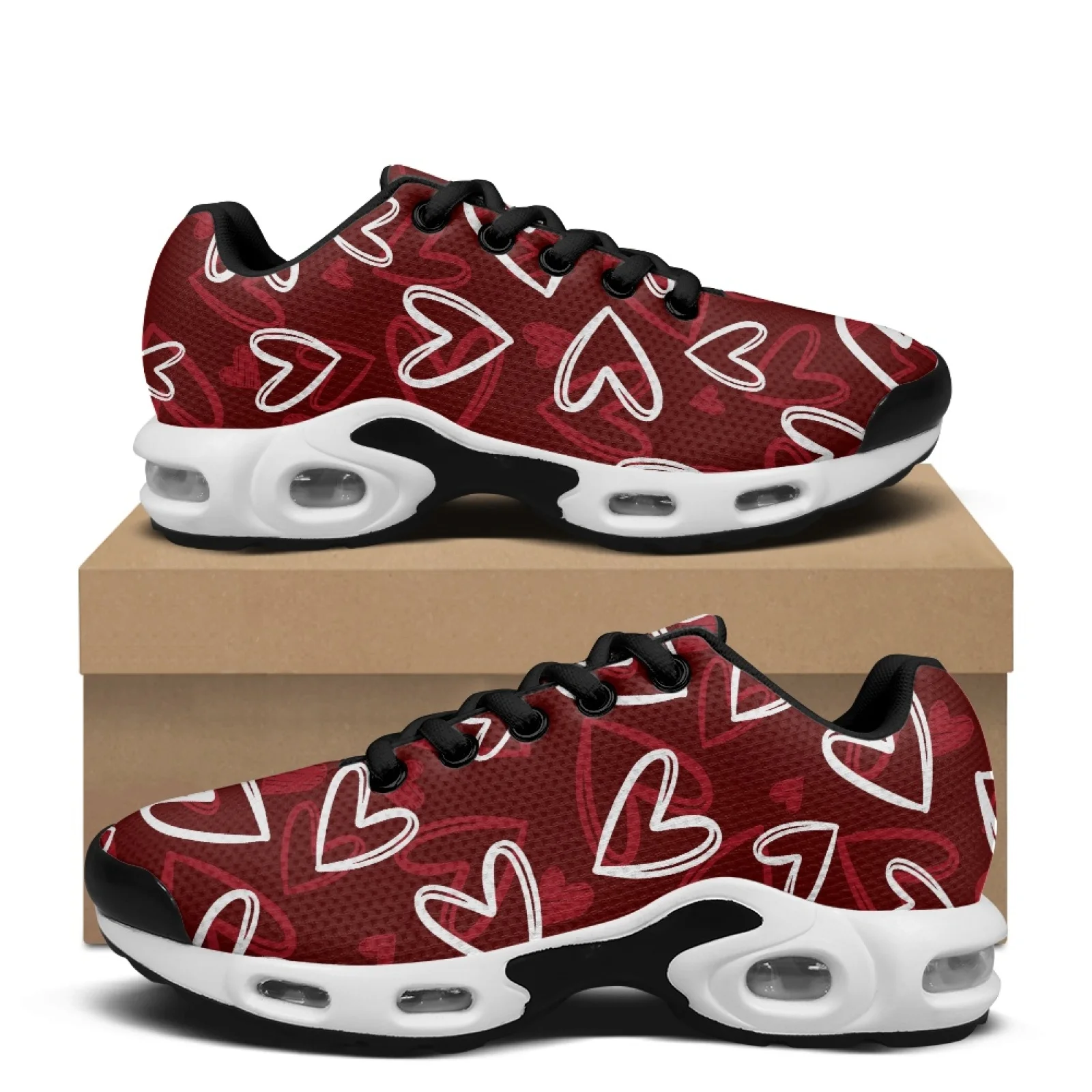 Air Cushion Jogger Shoes Men - PENSTROLL ハートホワイトソールジムシューズ メッシュジョガー アスレチックスニーカー メンズ エア