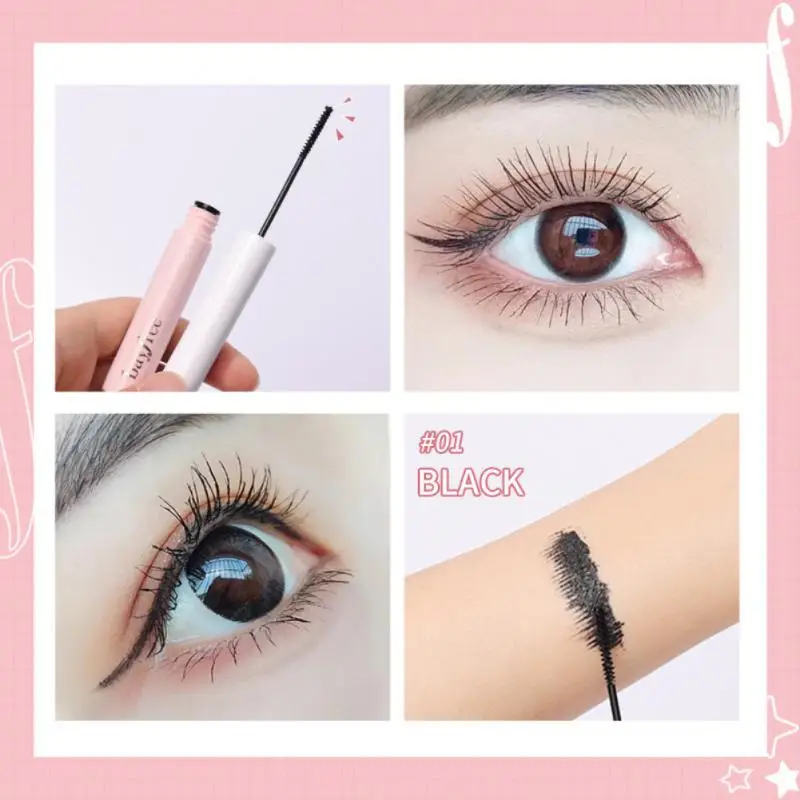 Natural Slender Mascara Waterproof Anti-sweat Effects Curling Not Easy To Smudge Long-lasting Natural Easy To Spread Cosmetic