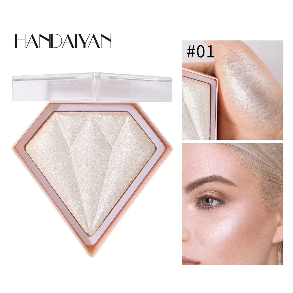 HANDAIYAN surligneur poudre éclaircir la peau couleur Contour poudre imperméable Durable Rouge tridimensionnel paillettes visage poudre