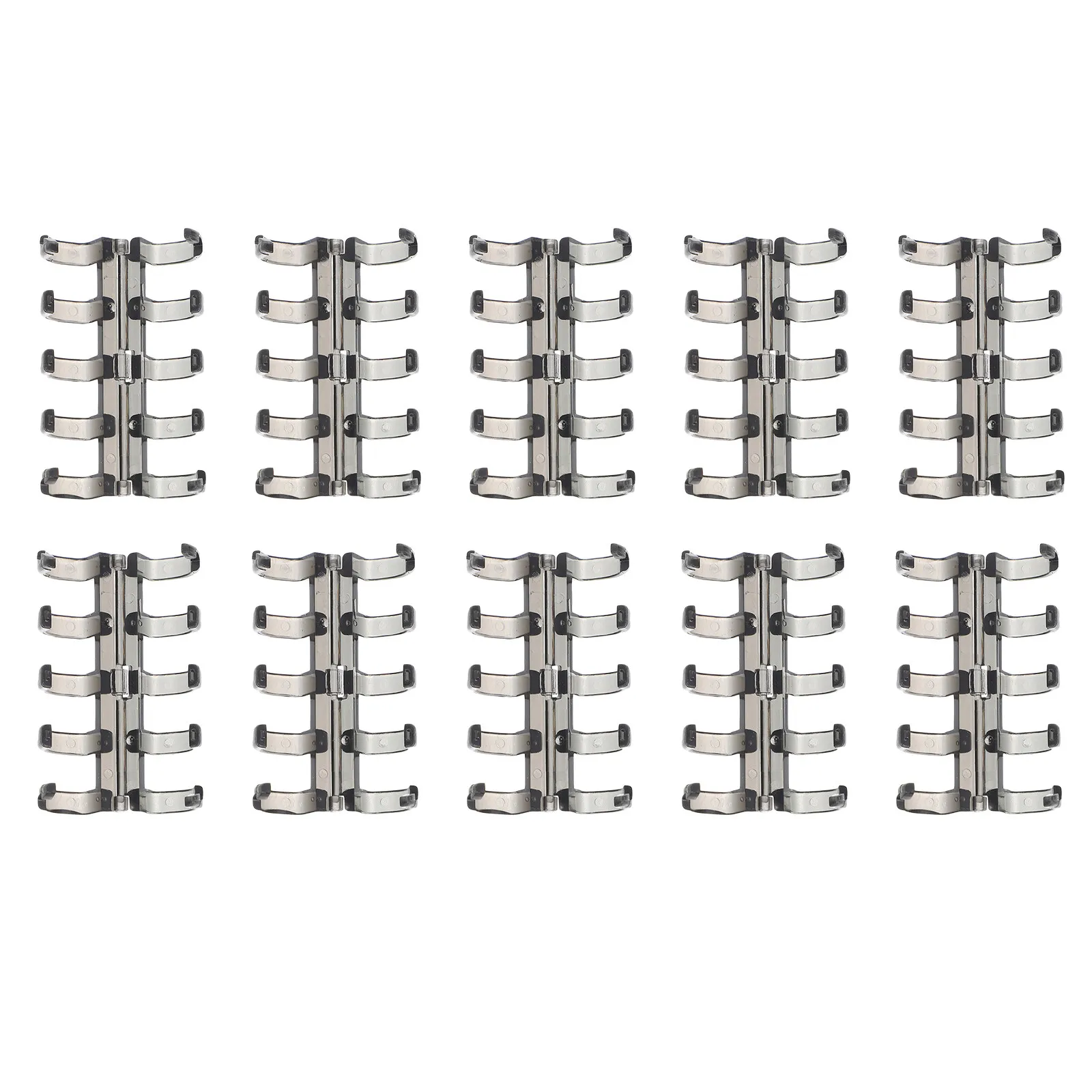 

10Pcs Premium Plastic Blinder Snap Rings for Loose Leaf Notebooks Planners Organizers Removable Binder Circles Household Book