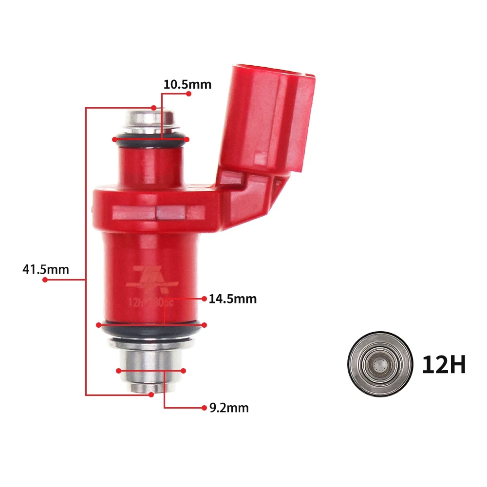 

For Yamaha Mio125 T150 Spark115i Fino125 GT125 Aerox155 NVX155 XMAX R15 Lexi125 Fuel Injector Nozzle 10/12 Hole 2PH-E3761-00