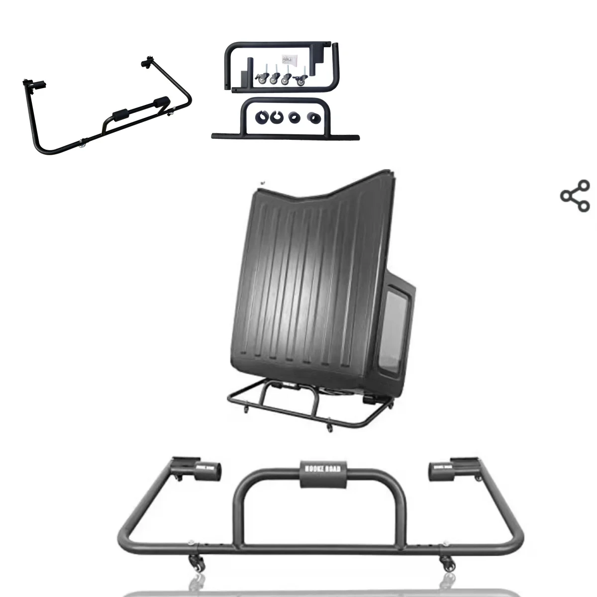 

JK JL автомобильный кронштейн для хранения на крышу, стальная опора на крышу для Jeep JL Wrangler 2018+ JK 2007-2017