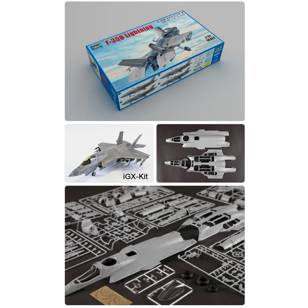 Trumpeter 03232 1:32 Scale US F35 F35B F-35B Lightning Fighter Plane Plastic Hobby Assembly Plastic Model Building Kit