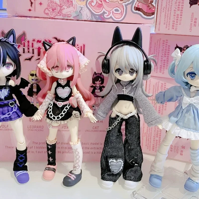 

Аниме натуральная серия Nyssa Bizarre Nightmare Kawaii фигурка 1/12 Bjd игрушка слепая коробка кукла-сюрприз для девочек подарочная игрушка на заказ