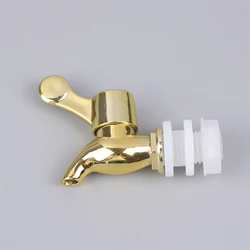1 Piece Gold Leak Proof Faucet Water Tap Plastic Glass Wine Bottle Faucet Jar Barrel Water Tank Faucet With Filter Wine Valve