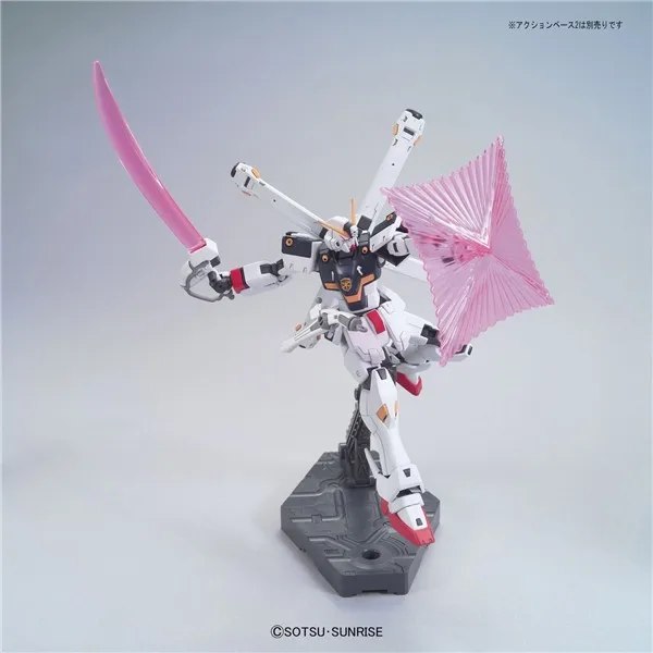 Oryginalne zestawy Bandai Cross Bone Gundam High Grade 1/144 Crossbone Gundam X1 Figurka Akcji Anime Model do Składania Kolekcjonerski Ornament