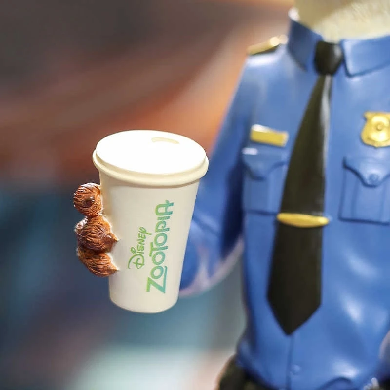 Genuíno zootopia judy e nick anime figura dos desenhos animados bonito 21cm estatueta estátua modelo ornamento presente de aniversário tendência coleção brinquedo